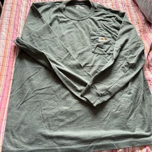 Forest Green Carhartt Long Sleeve Shirt